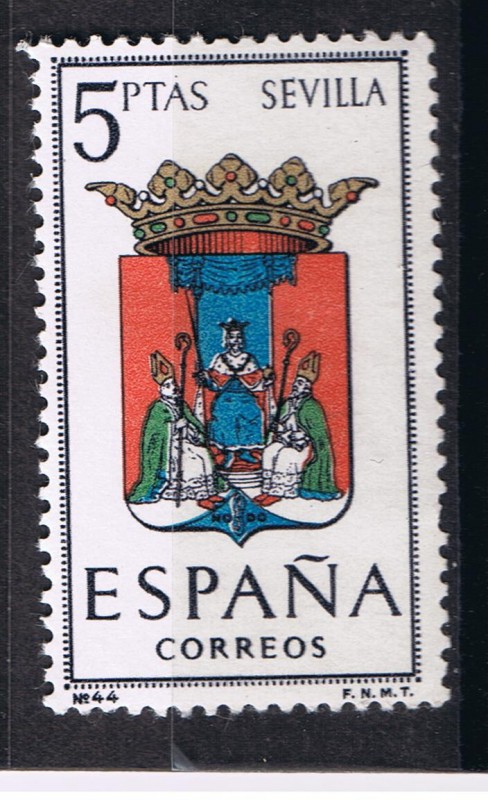 Edifil  1638  Escudos de las capitales de provincias Españolas  