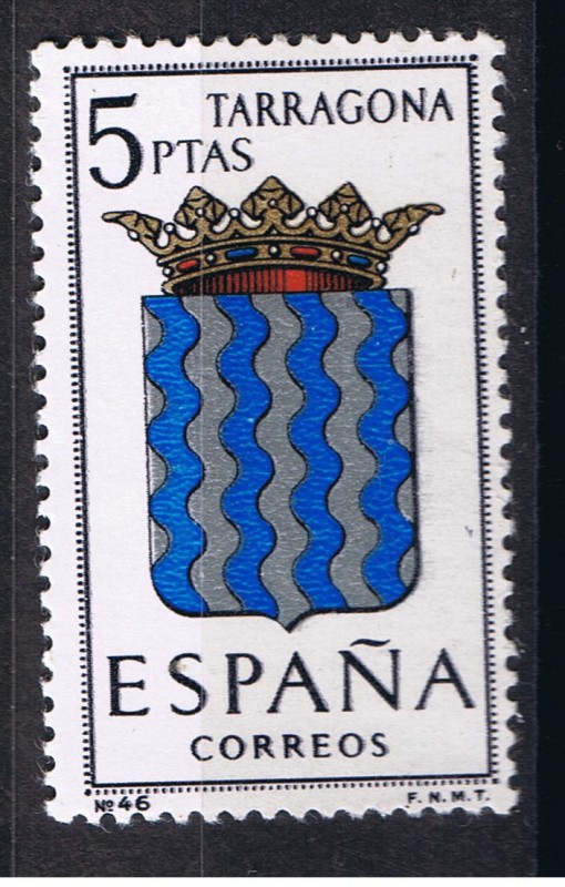 Edifil  1640  Escudos de las capitales de provincias Españolas  