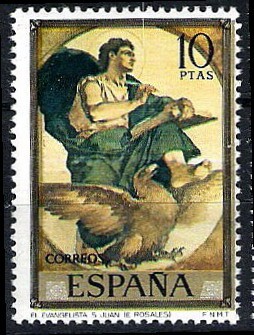 Dia del Sello. Eduardo Rosales y Martín. El Evangelista San Juan.