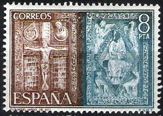 Expo. Mundial de Filatelia. Orfebrería española.  Evangeliario.