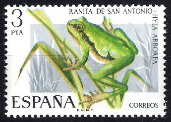 2274 Fauna hispánica. Ranita de San Antonio.