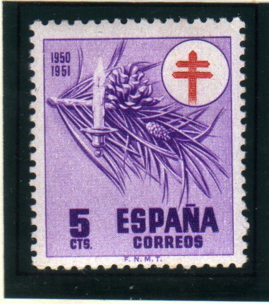 1950 Pro tuberculosos.Edifil 1084