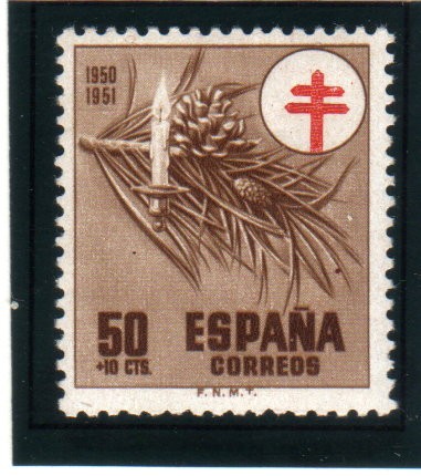 1950 Pro tuberculosos.Edifil 1086