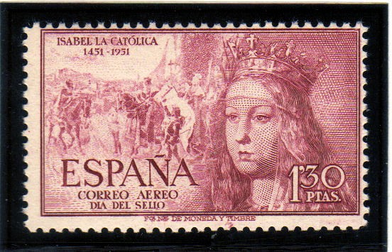 1951 V Centerario Isabel la Catolica Edifil 1099