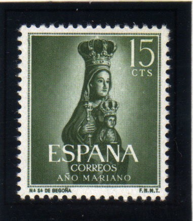 1954 Año Mariano: Ntra. Sra de Begoña Edifil 1133