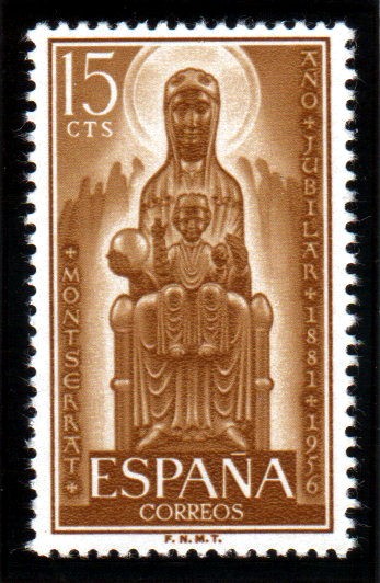 1956 Año jubilar Montserrat Edifil 1192