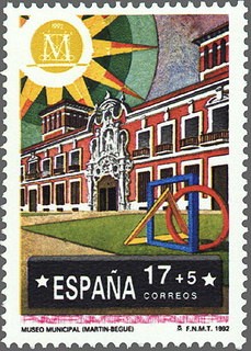 ESPAÑA 1992 3228 Sello Nuevo Madrid Capital Europea de la Cultura Museo Municipal