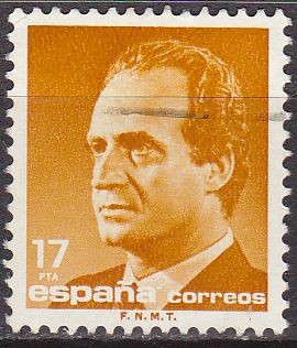 ESPAÑA 1985 2799 Sello Serie Basica Rey D. Juan Carlos I Efigie 17pta Usado Michel2689