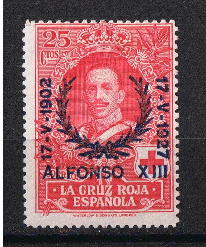 Edifil  355  XXV Aniv. de la Jura de la Constitución por Alfonso XIII