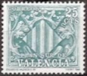 España Valencia 1981 Ed.11 Sello Nuevo Escudo de Valencia 25cts