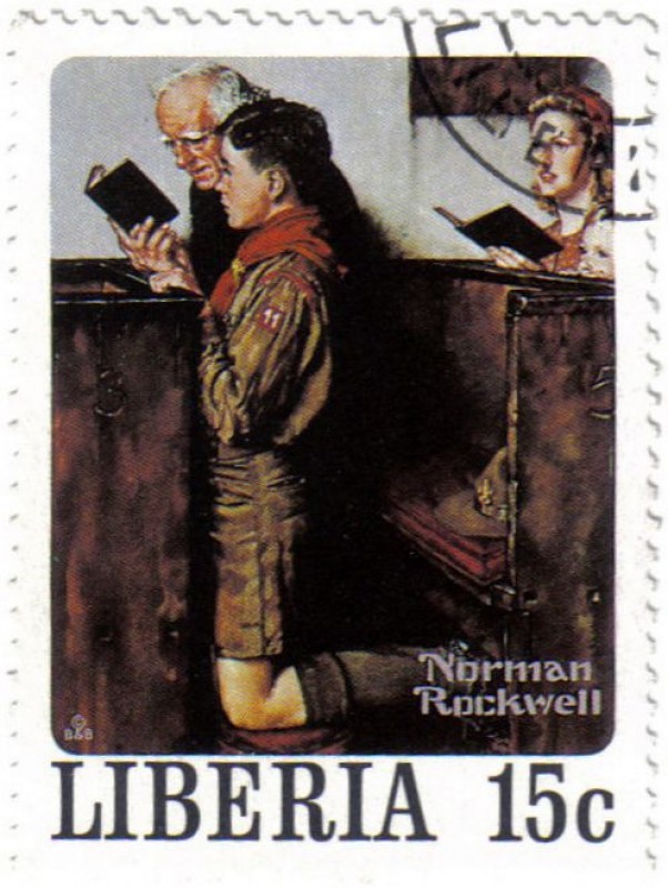 Norman Rockwell, ilustrador, fotógrafo y pintor.