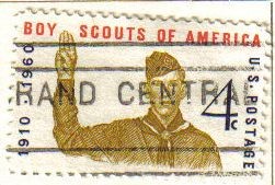 USA 1960 Scott 1145 Sello Chicos y Chicas Scouts usado