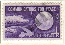 USA 1960 Scott 1173 Sello Comunicaciones por Satelite Communications for Peace usado