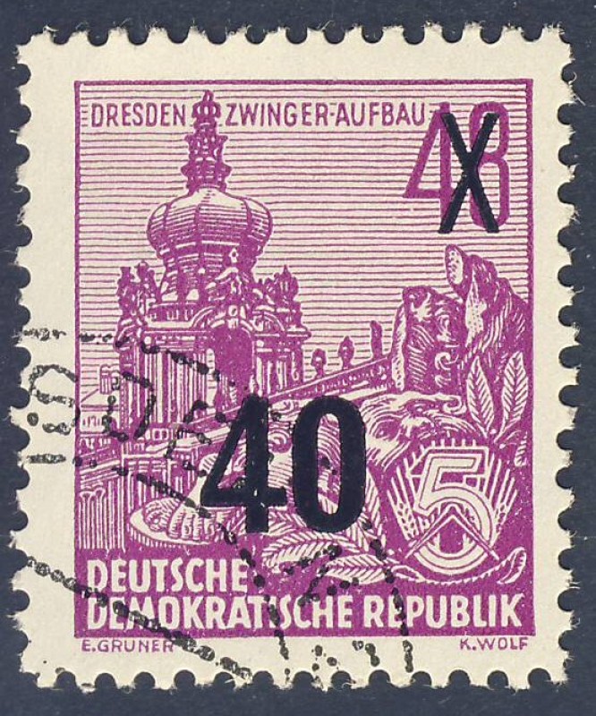 DDR Dresden Zwinger Aufbau