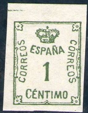 ESPAÑA 1920 291 Sello Nuevo Corona y Cifra 1c Sin Goma