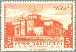 ESPAÑA 1930 559 Sello Nuevo Descubrimiento de América Monasterio de la Rábida 5c