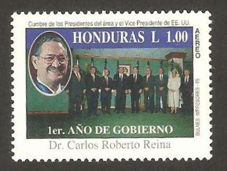 carlos roberto reina, cumbre de presidentes