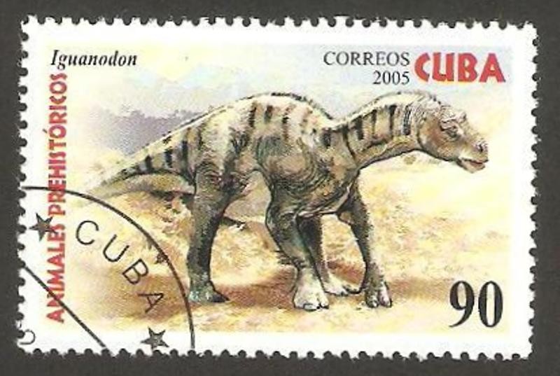 animal prehistórico, iguanodon