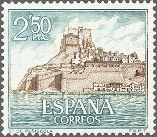 ESPAÑA 1967 1813 Sello Nuevo Castillos Peñiscola Castellón 2,50