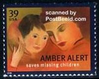 USA 2006 Michel 4031 Sello Nuevo Amber Alert Alerta Naranja Salvar a los Niños