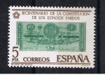 Stamps Spain -  Edifil  2324  Bicentenario de la Independencia de los Estados Unidos 