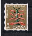 Stamps Spain -  Edifil  1586  XXV  años de Paz Española  