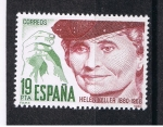 Stamps Spain -  Edifil  2574   Centenario de Helen Keller  ( 1880 - 1968 )