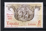 Stamps Spain -  Edifil  2575  Día  del Sello  · Correo a caballo. Respaldo del banco de la Capilla de Marcús 