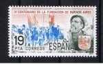 Stamps Spain -  Edifil   2584  IV Cent. de la fundación de Buenos Aires 