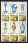 Stamps Spain -  Edifil  2941-46  Artesanía española.  Vidrio   Viñeta de seis sellos