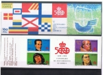 Stamps Spain -  Edifil  3137C  V  Cente. del Descubrimiento de América.  Carné con los 4 sellos