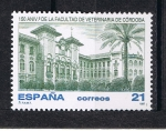 Stamps Spain -  Edifil  3518  150º Anive. de la Facultad de Veterinaria de Córdoba 