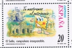 Stamps Spain -  Edifil  3671  Correspondencia Epistolar Escolar.  El sello, compañero inseparable. 