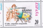 Stamps Spain -  Edifil  3672  Correspondencia Epistolar Escolar.  El sello, compañero inseparable. 