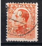 Stamps Spain -  Edifil  498   Alfonso XIII Tipo Vaquer de perfil.  