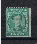 Stamps Spain -  Edifil  179  Corona Real y Alfonso XII   