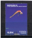 Stamps Spain -  Edifil  3990  Campeonatos del Mundo de Natación Barcelona 03.  