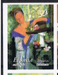 Stamps Spain -  Edifil  4003  La mujer y las flores.  