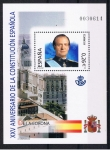 Stamps Spain -  Edifil  SH 4038  XXV aniv. de la Constitución.  