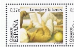 Stamps Spain -  Edifil  SH 4061 A  La mujer y la lectura.  