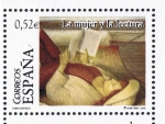 Stamps Spain -  Edifil  SH 4061 B  La mujer y la lectura.  