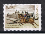 Stamps Spain -  Edifil  4237  V cente.de la llegada de la familia Tassis a España.  