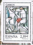 Stamps Spain -  Edifil  4280  Vidrieras.  