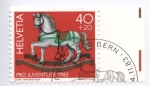 Stamps : Europe : Switzerland :  pro juventud; caballo