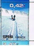 Stamps Spain -  Edifil  SH 4345 C   Deportes. Al filo de lo imposible.  Programa de TVE.   