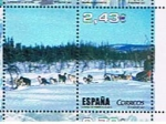 Stamps Spain -  Edifil  SH 4345 F + viñeta  Deportes. Al filo de lo imposible.  Programa de TVE.   