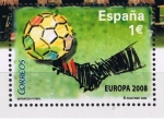 Stamps Spain -  Edifil  4429  Selección Española de Fútbol, campeona de Europa 2008.  