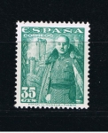 Stamps Spain -  Edifil  1026  General Franco y Castillo de la Mota.   