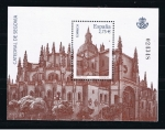 Stamps Spain -  Edifil  SH 4580  Catedrales.  Se completa la hoja con una vista general de la Catedral de Segovia. 