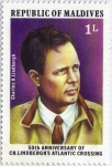 Stamps : Asia : Maldives :  Charles A. Lindbergh